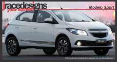 Faixa lateral Kit adesivo Chevrolet Onix / Prisma - Modelo Sport - comprar online