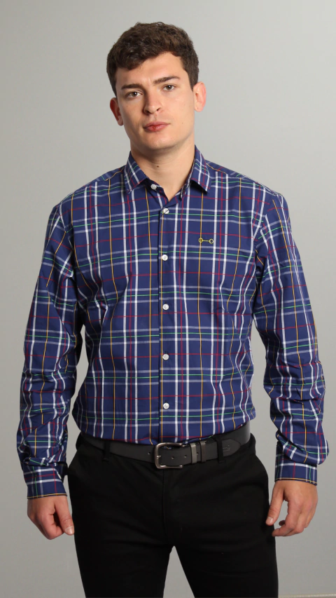 CAMISA SLIM FIT ESCOCES 60/1 (CAS008D254)