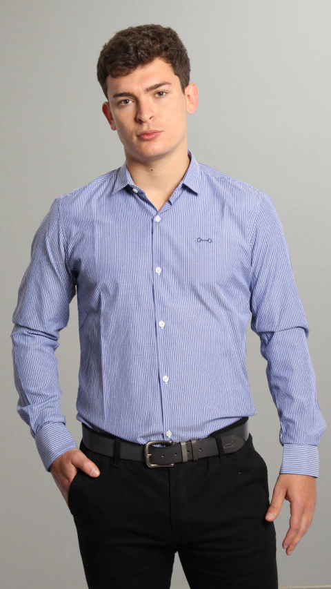 CAMISA SLIM FIT RAYADA 1mm (CAS003A1243)