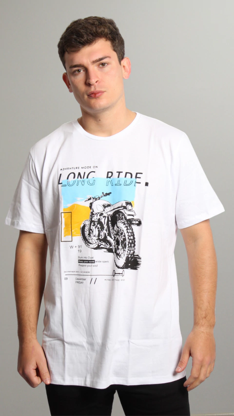 REMERA ESTAMPADA RIDER (REM2023C)