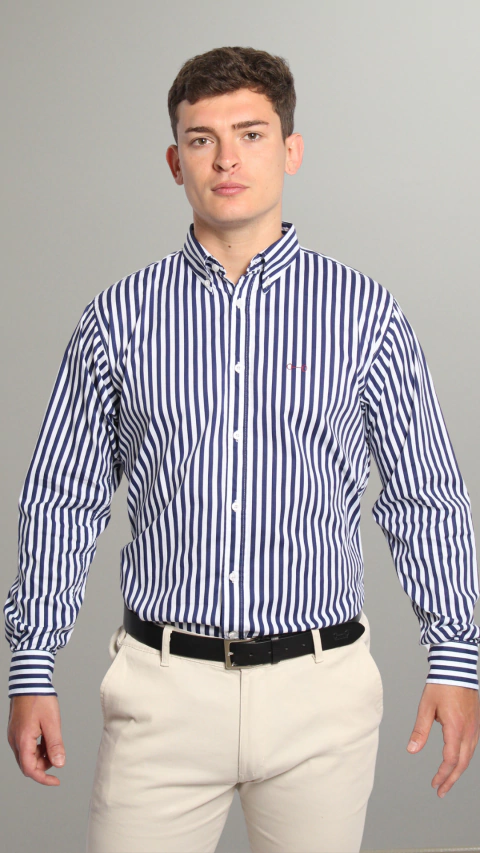 CAMISA CLASICA RAYADA 6mm 60/1 (CAC003D6253)