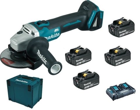 MAKITA MKP4PF1843 DGA504Z+4BATERIAS 3,0AH+CAR.DUPLO