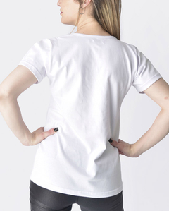 remera de algodon manga corta mujer