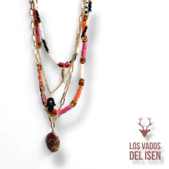 Collar Damm coral y fucsia en internet