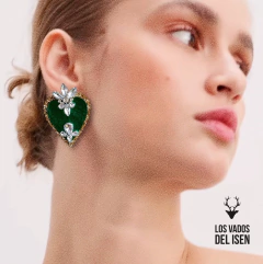 Par de aros Amorupo verde