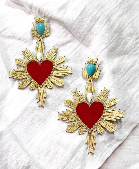 Par de aros Lupita oro