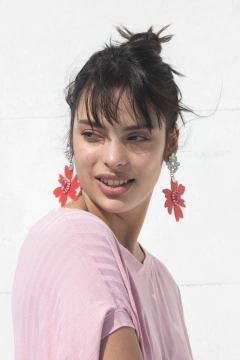 par de Aros Buki rojo