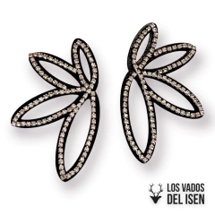 aros Honora negro y strass - comprar online