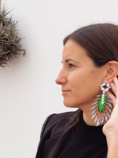 aros Merlo plomo cobre y verde - tienda online