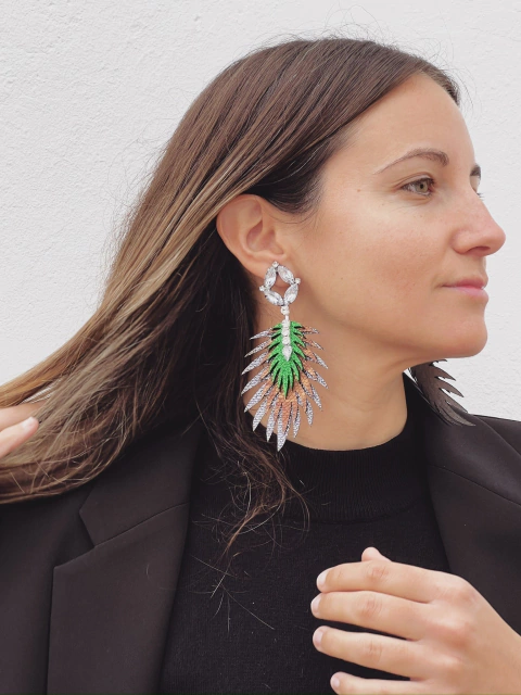 aros Merlo plomo cobre y verde