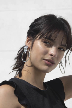 Par de Aros San Blas simple Plata - Los Vados del Isen