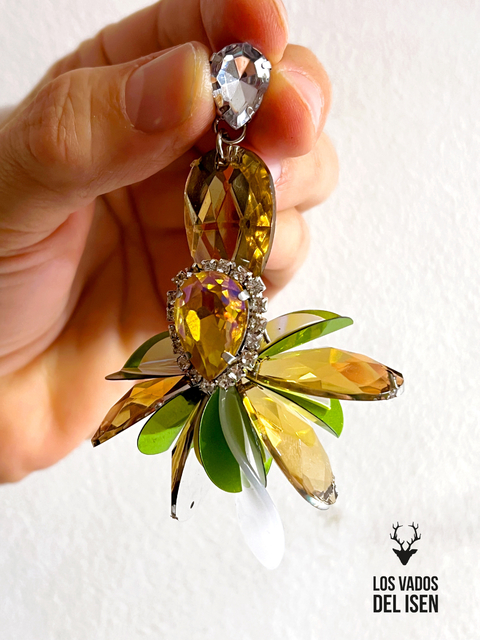 Par de aros Edda Caramelo