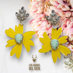 par de Aros Buki amarillo y aqua - comprar online