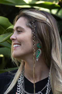 aros Ciel verde y coral