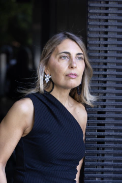 Par de Aros San Blas glitter Negro en internet