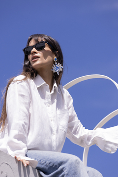 aros Lupita white azul en internet