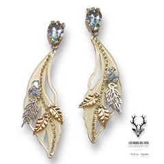 Par de aros Cadiz crudo - comprar online