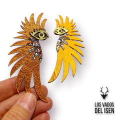 aros Bird color naranja/cobre - Los Vados del Isen