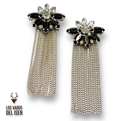 Aros Mili cadenitas Negro
