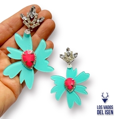 aros Buki aqua y fucsia - comprar online