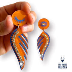 aros Ciel naranja y celeste