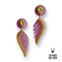 aros Murcia middy strass lila y amarillo en internet