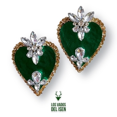 Par de aros Amorupo verde en internet