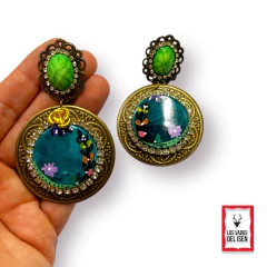 Par de aros Emma turqueza en internet