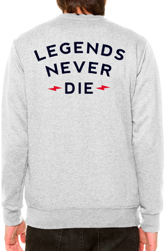 BUZO CREWNECK - LEGENDS - GRIS MELANGE