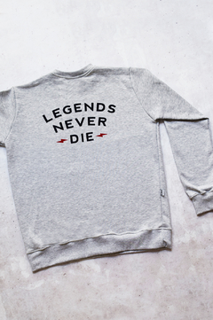 BUZO CREWNECK - LEGENDS - GRIS MELANGE - comprar online