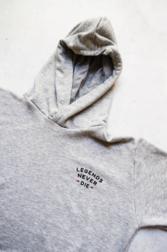 BUZO HOODIE - LEGENDS - GRIS MELANGE en internet