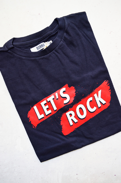 REMERA - LET'S ROCK - AZUL - comprar online