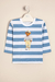 Remera rayada estampada Polo Bear Articulo: 44142606E