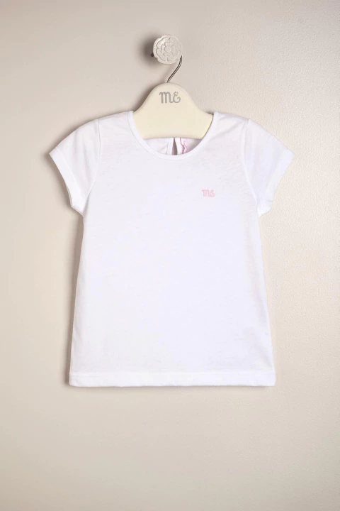 Remera básica con logo bordado Articulo: 45147468E