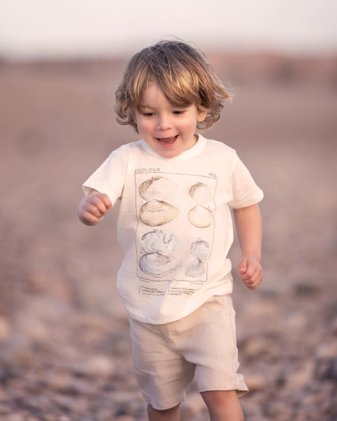 Remera de flame de algodon estampado Zoologie Articulo: 43142599E