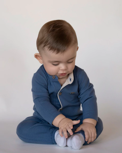 Enterito piqué con cuello Mao combinado Forest Articulo: 44022536 - comprar online