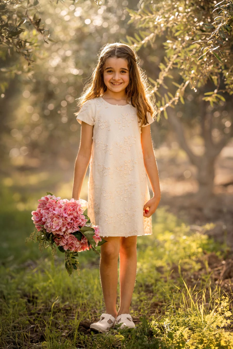 Vestido de broderie de algodón con bordado 3D Mumis Articulo: 45067819 - comprar online