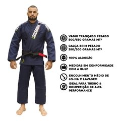 KIMONO TRADICIONAL AZUL MARINHO - PESADO