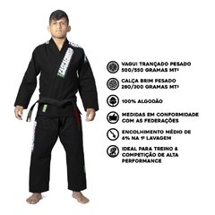 KIMONO TRADICIONAL PRETO A5 - PESADO