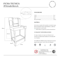 WonderBench - Blanco - tienda online