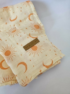 Mantita Muselina sol y luna - comprar online