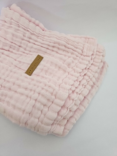 Mantita Muselina doble Rosa - comprar online