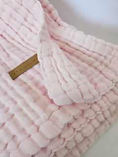 Mantita Muselina doble Rosa