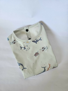 Babero Manga Larga Shark