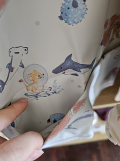 Babero Manga Larga Shark