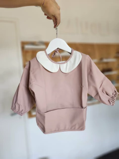 Babero Manga Larga Rosa - comprar online