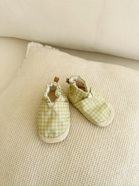 Alpargata Vichy Pistacho