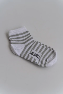 Medias Rayadas Gris