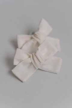 Par Gomitas Moño Blanco