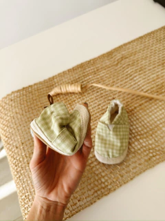 Alpargata Vichy Pistacho - comprar online